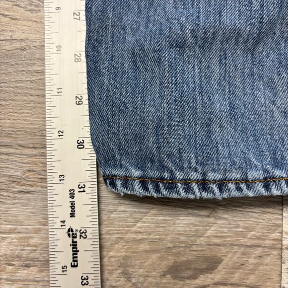 Levi's 501XX Red Tab  Blue Mens 34x31 Straight Leg Button Fly Mid Wash‎ Jeans - Picture 6 of 12